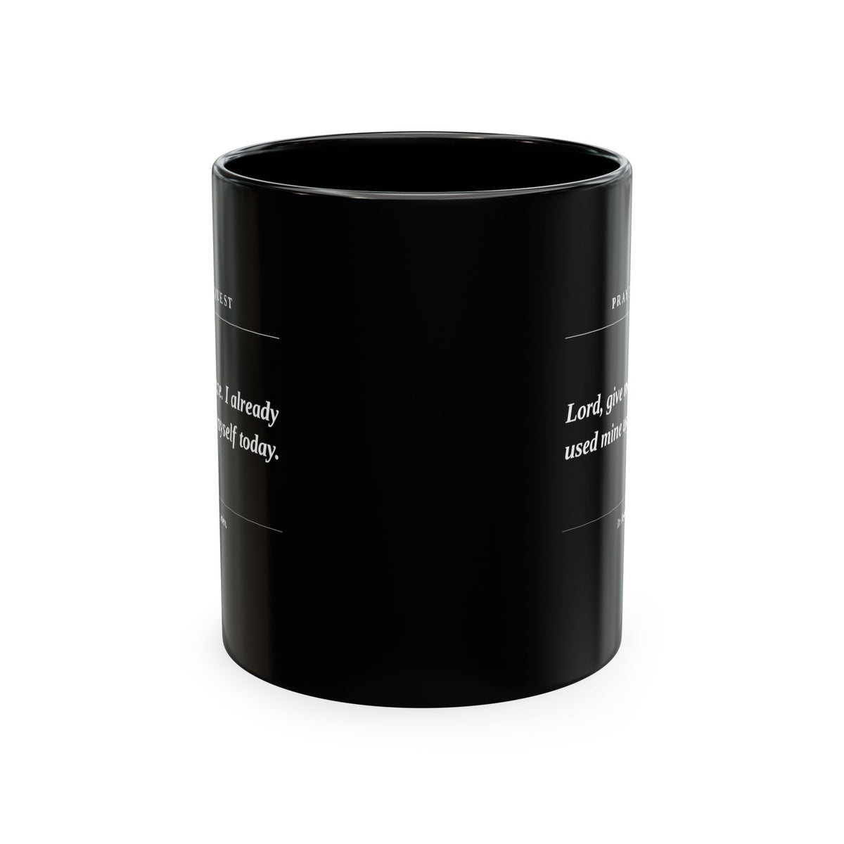 Prayer Request Mug — Inspirational Christian Coffee Cup with Daily Prayers
