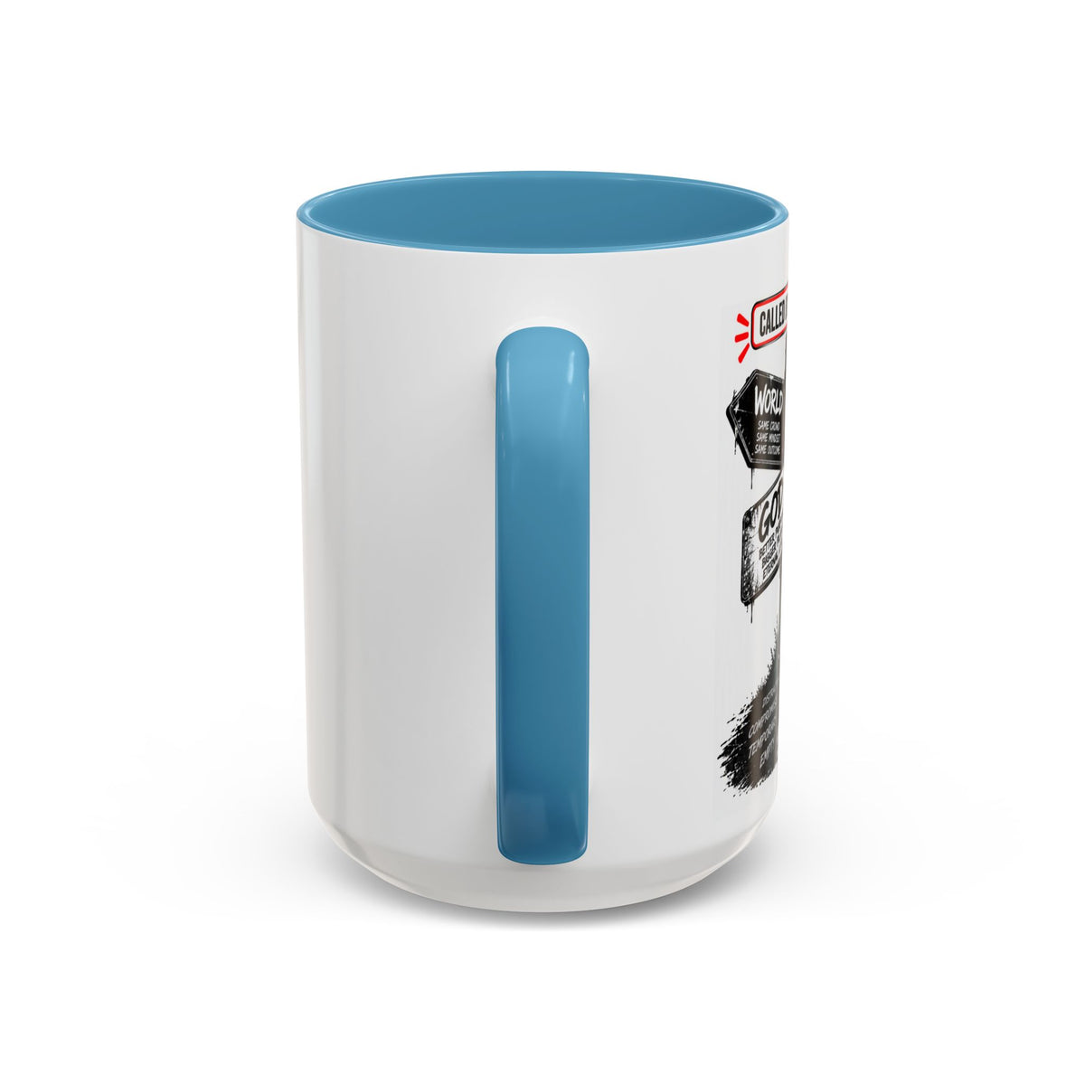 Different On Purpose Personalized Christian Coffee Mug — Called by Name Accent Mug (15oz)