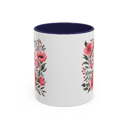Christian Ceramic Mug- He Is Good Accent Coffee Mug (11, 15oz)