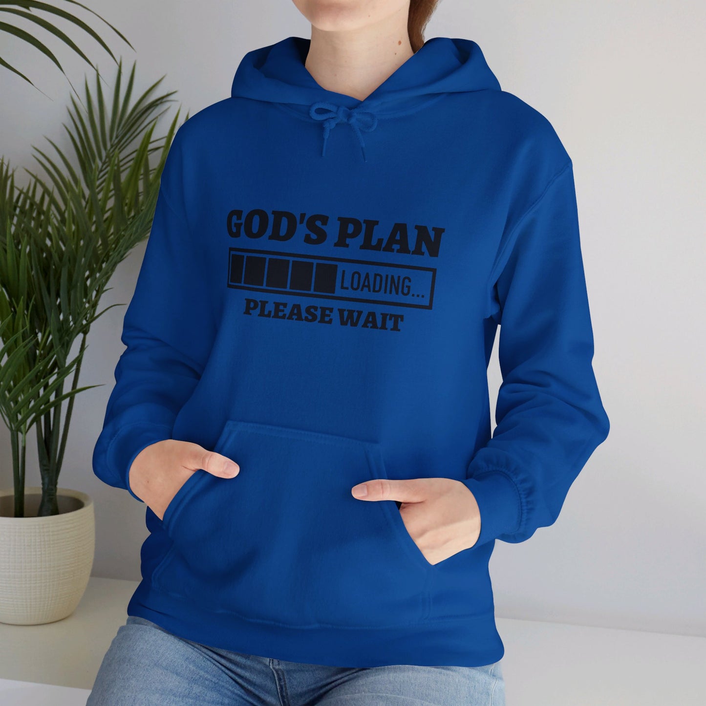 God's Plan Loading Unisex Christian Pullover Hooded Sweatshirt