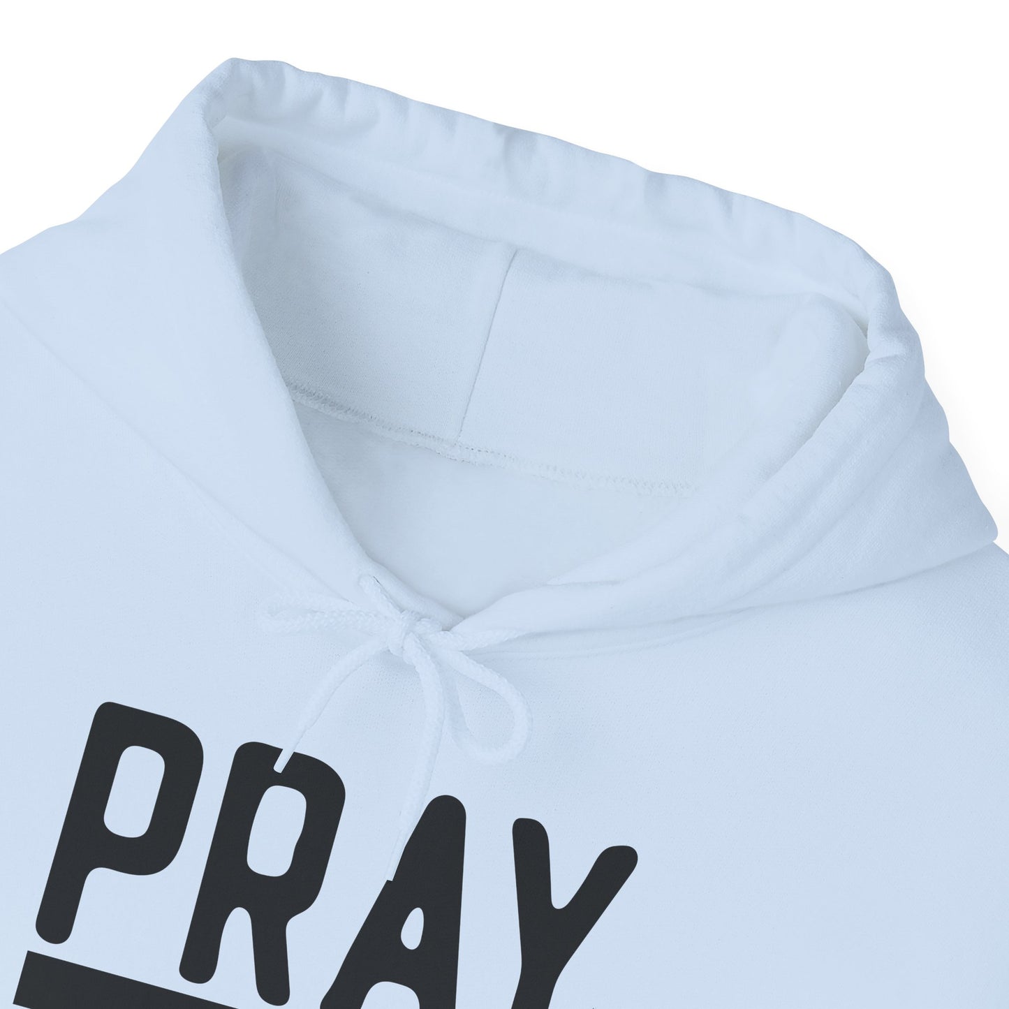 Pray On It Through It Over It Because Adulting Is Hard Without Jesus Unisex Christian Hooded Pullover Sweatshirt