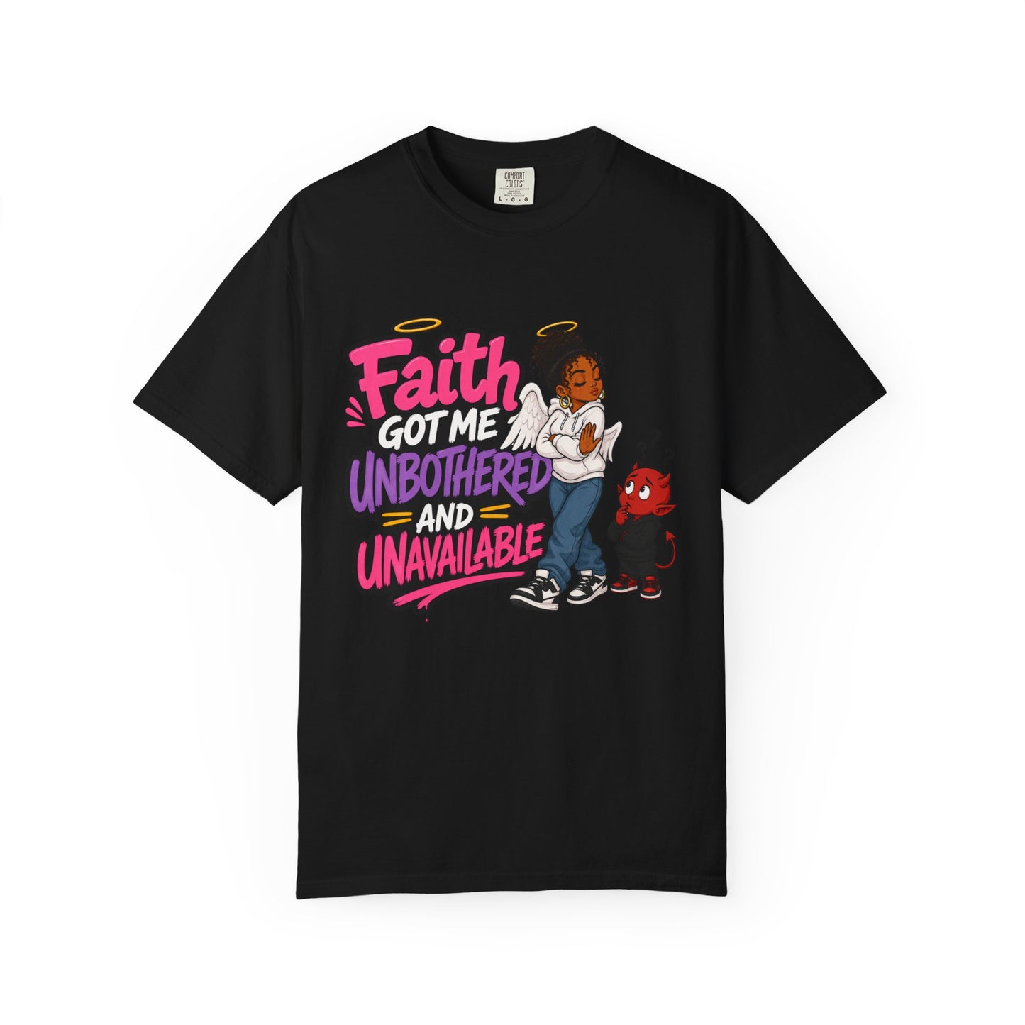 Faith Got Me Unbothered T-Shirt — Christian Inspirational Graphic Tee - ClaimedbyGodDesigns
