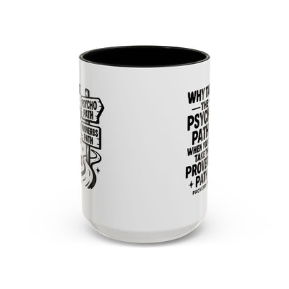 Inspirational Quote Accent Coffee Mug - Perfect Gift for Motivational Moments, Office Desk Essentials, Christian Gifts, Proverbs 3:5-6