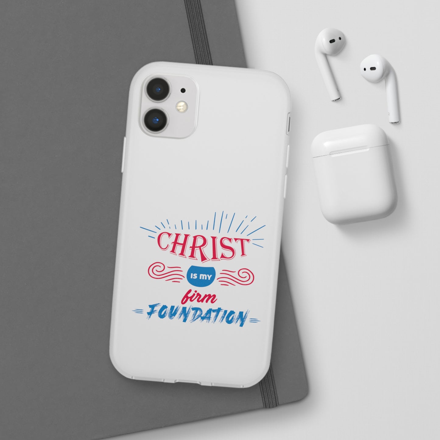 Christ Is My Firm Foundation Flexi Phone Case