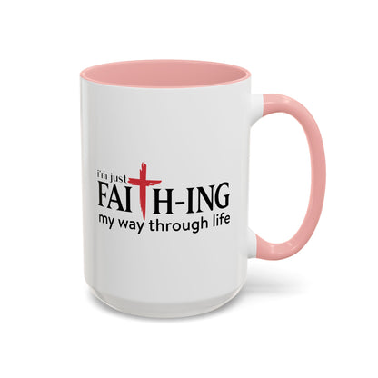 Faith-Inspired Coffee Accent Mug - Motivational Drinkware for Daily Inspiration