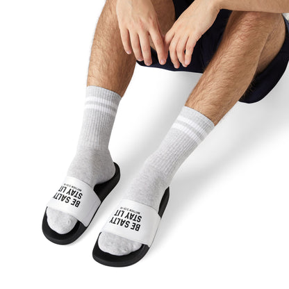 Men's Be Salty Stay Lit Christian Sandals - Casual Summer Footwear