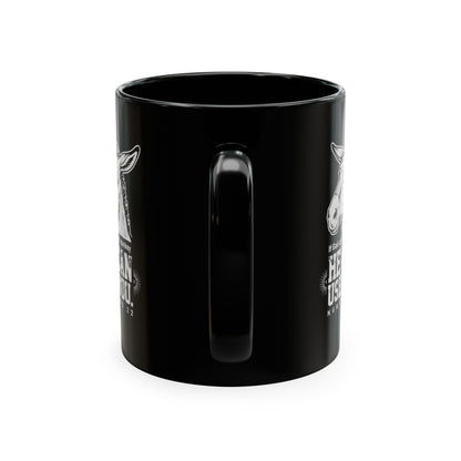 Donkey Wisdom Christian Multicolor Ceramic Mug — "If God Can Use A Donkey, He Can Use You" Faith & Farmhouse Coffee Cup