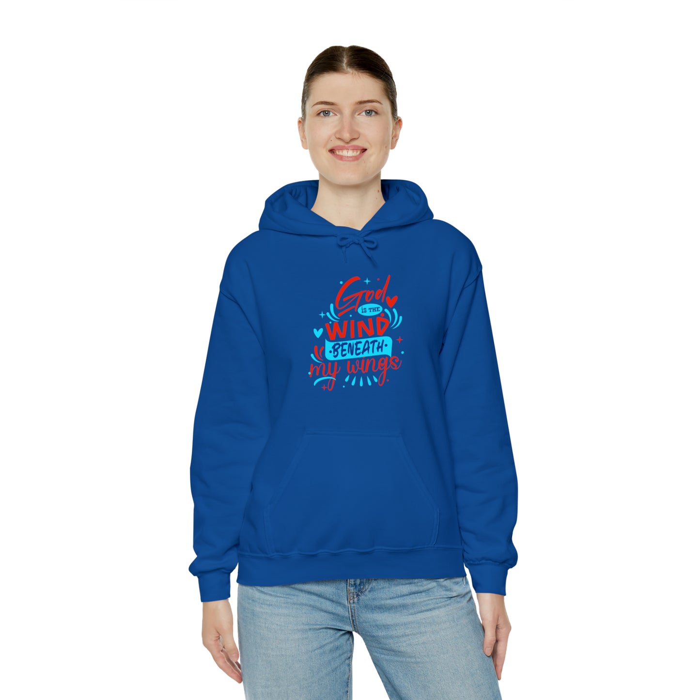 God Is The Wind Beneath My Wings Unisex Hooded Sweatshirt