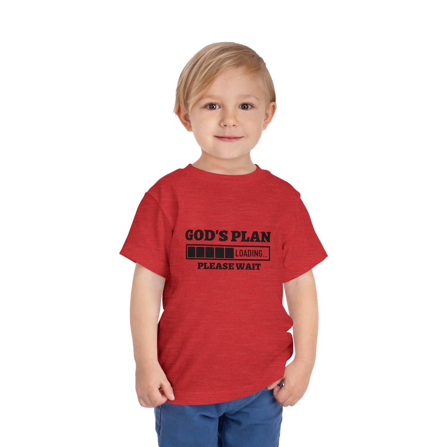 God's Plan Loading Please Wait Christian Toddler T-Shirt