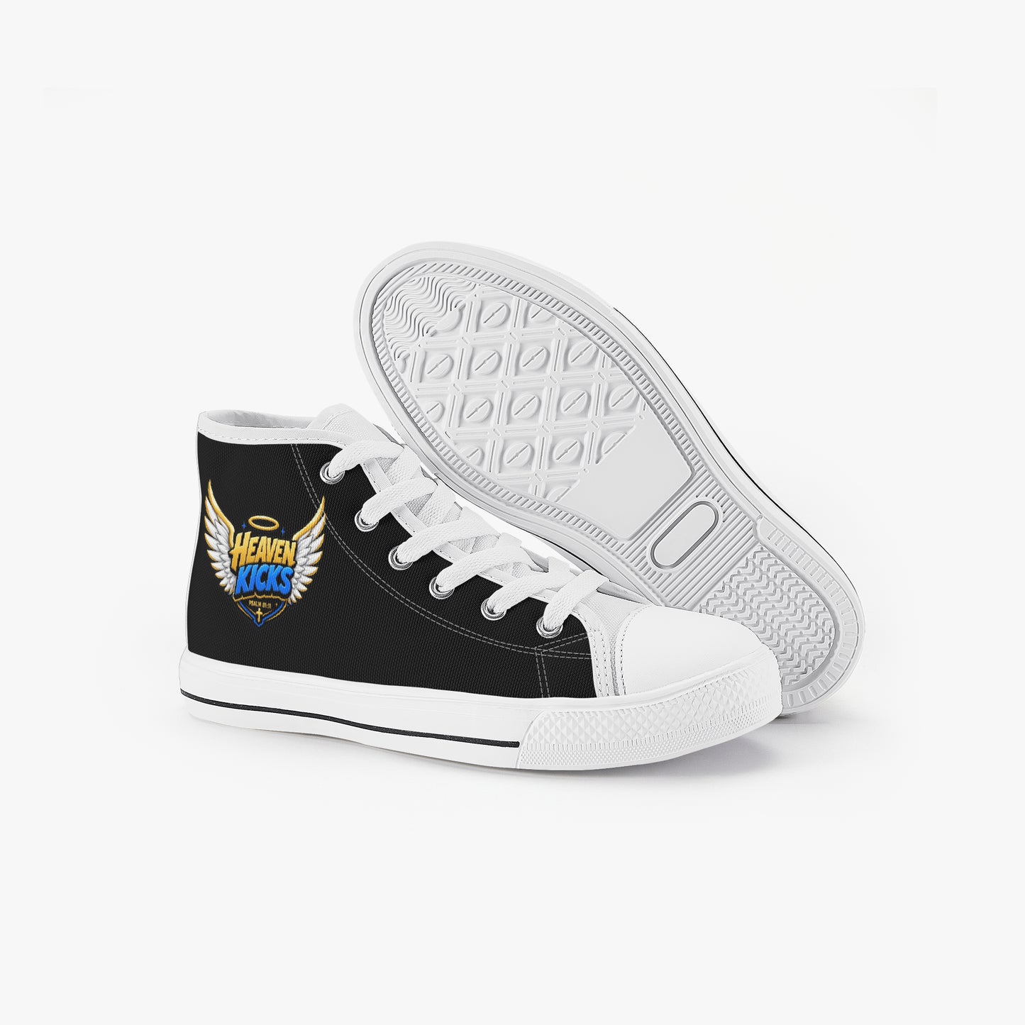 Heaven Kicks Christian Kid’s High - Top Canvas Shoes - ClaimedbyGodDesigns