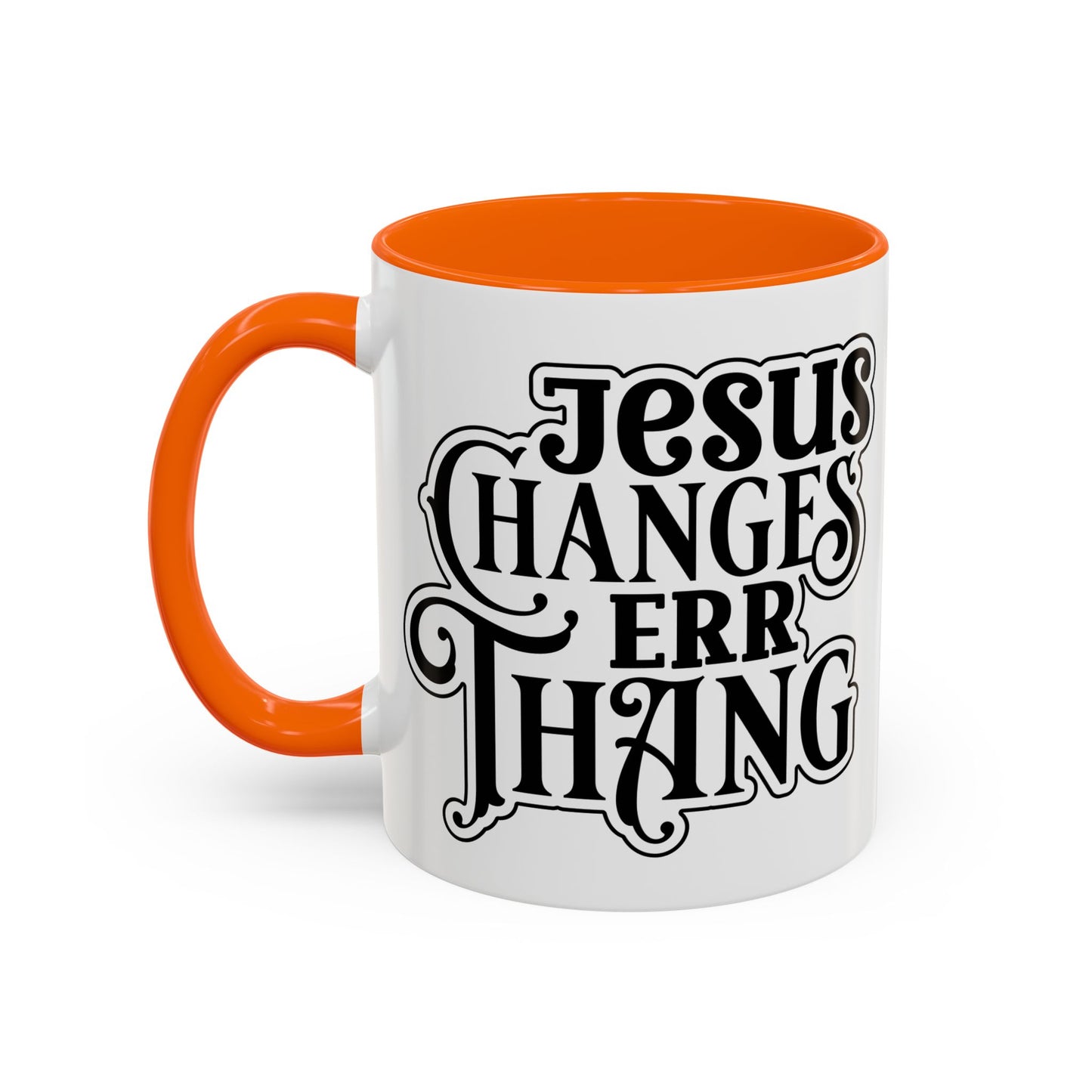 Inspirational Coffee Accent Mug - "He Changes Err Thang" - Perfect for Devotion and Gifts