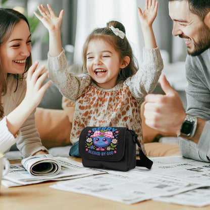 Berry Blessed By God Christian Kids Flap Crossbody Bag
