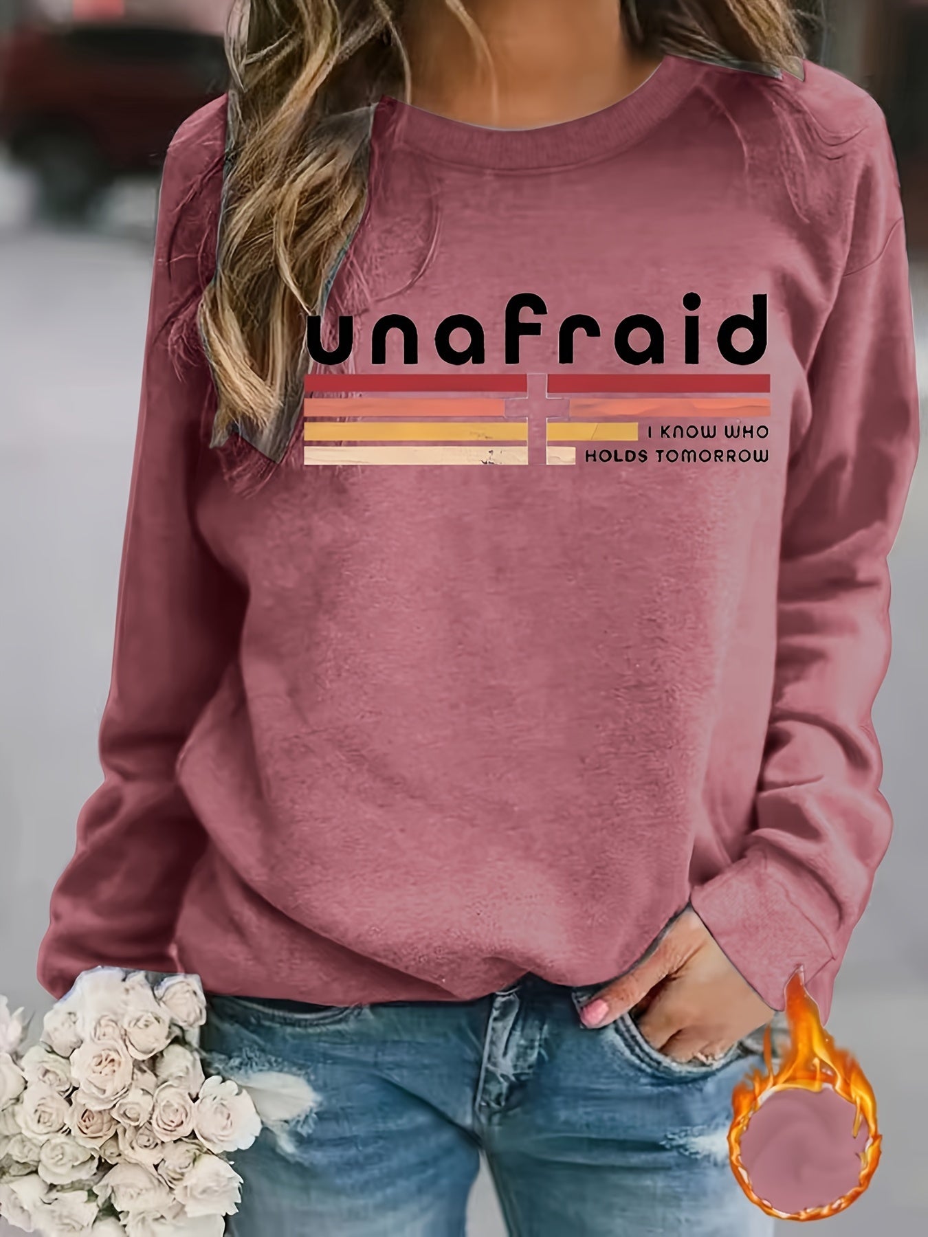 Unafraid: I Know Who Holds Tomorrow Women's Christian Pullover Sweatshirt claimedbygoddesigns