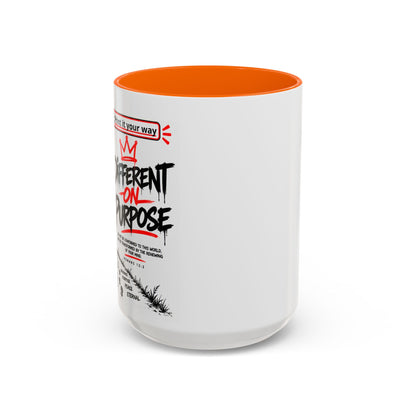 Different On Purpose Personalized Christian Coffee Mug — Called by Name Accent Mug (15oz)