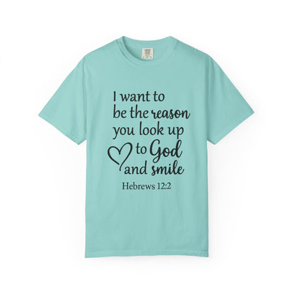 Inspirational Unisex T-Shirt -Smile, Faith-Based Apparel, Religious Gift, Christian Tee, Motivational Shirt, Everyday Wear