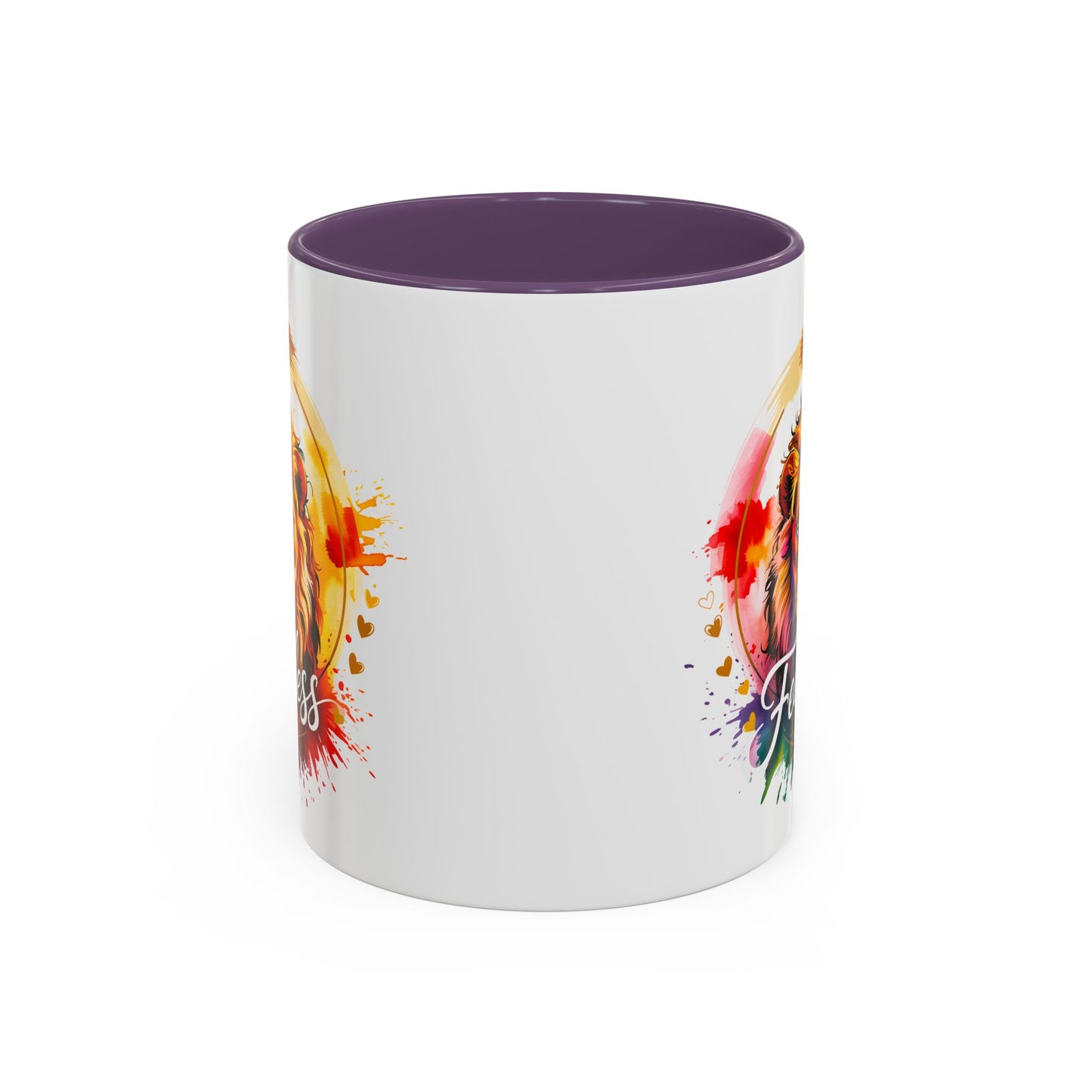 Fearless in Faith Lion Coffee Accent Mug - 11oz & 15oz Inspirational Drinkware