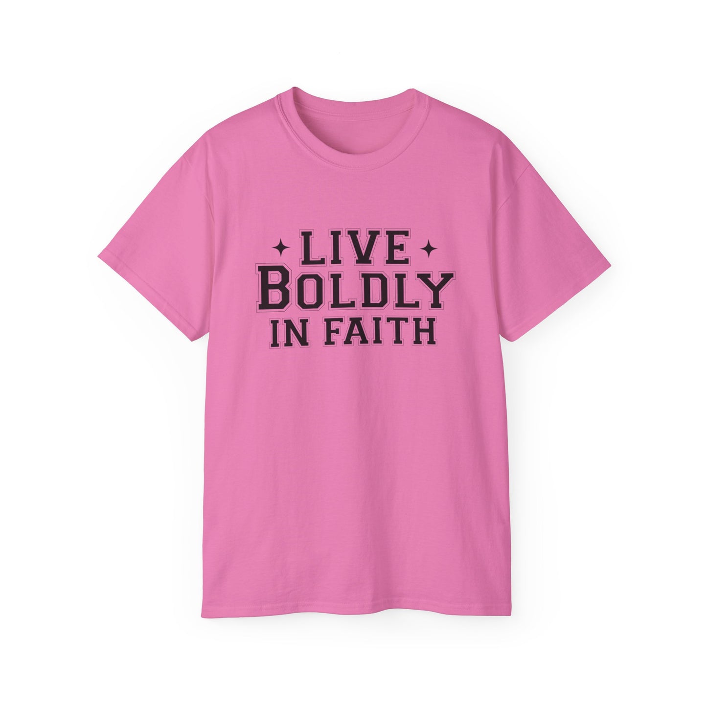 LIVE BOLDLY IN FAITH Unisex Christian Ultra Cotton Tee Printify