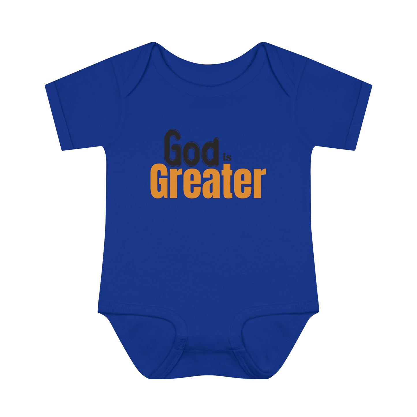 God Is Greater Christian Baby Onesie Printify