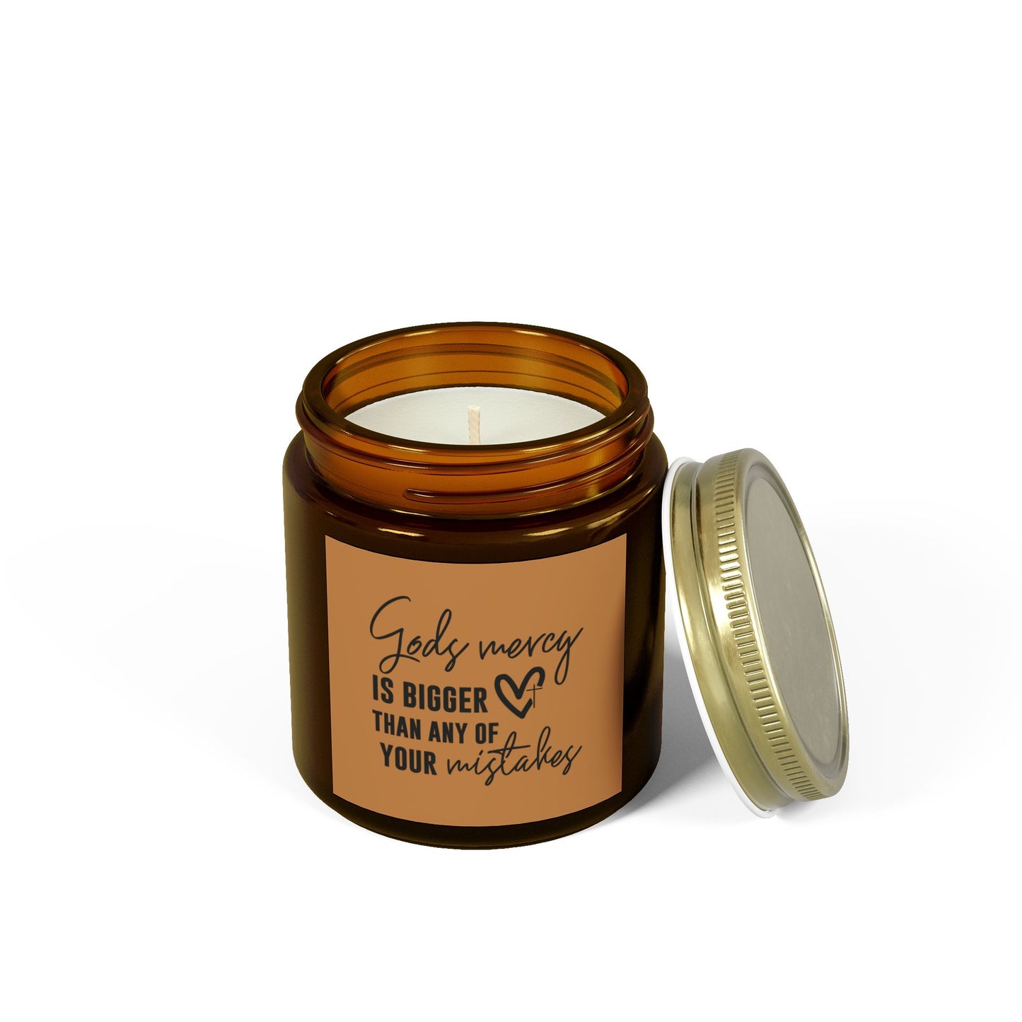 God's Mercy Is Bigger Than Any Of Your Mistakes Christian Scented Candle (4oz, 9oz)