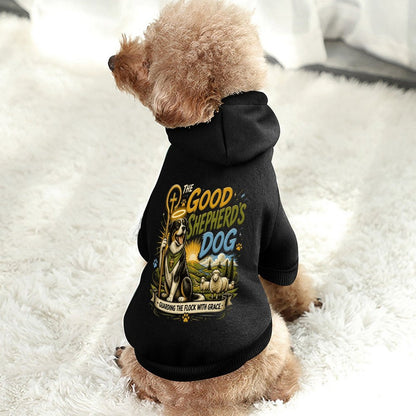 The Good Shepherd's Dog Christian Pet Hooded Pullover Sweatshirt Dog Hoodie Warm, Soft & Breathable - ClaimedbyGodDesigns