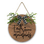 Faith can move mountains Christian Wooden Hanging Sign - ClaimedbyGodDesigns