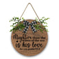 Mightier than the waves of the sea is his love for you Christian Wooden Hanging Sign - ClaimedbyGodDesigns
