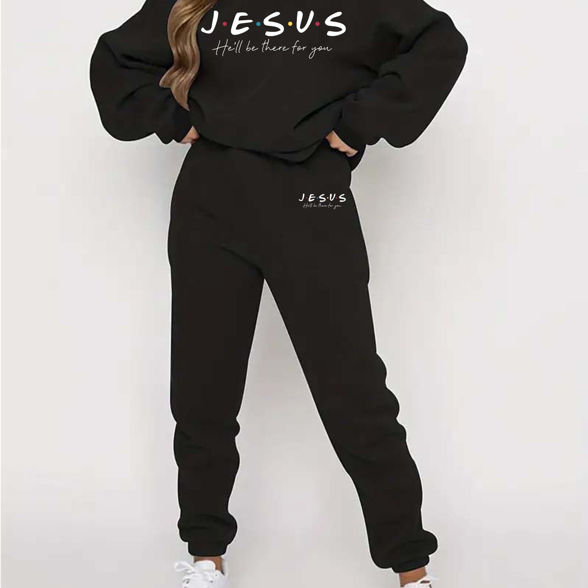 Jesus He'll Be There For You Women's Christian Casual Outfit claimedbygoddesigns