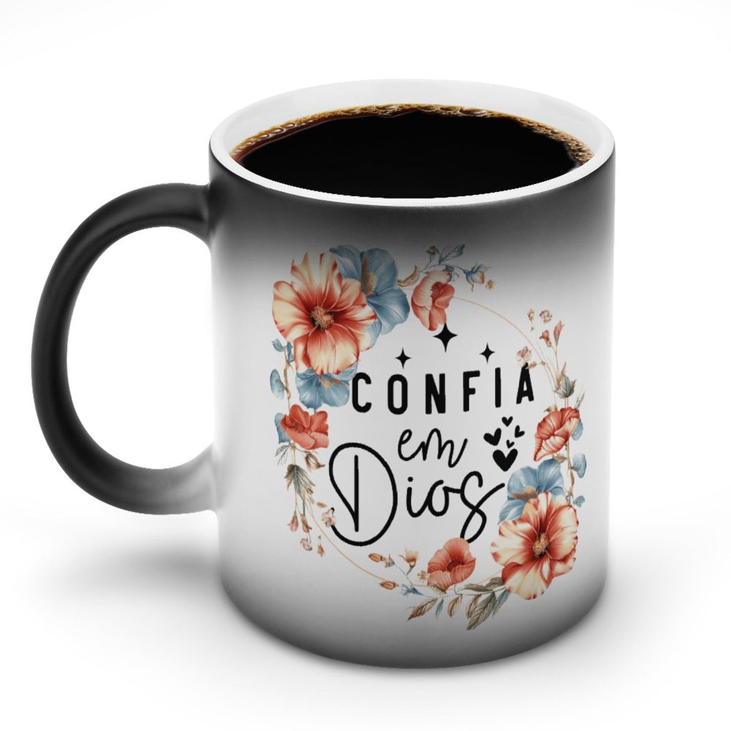 Confia En Dios Spanish Christian Color Changing Mug (Dual-sided)