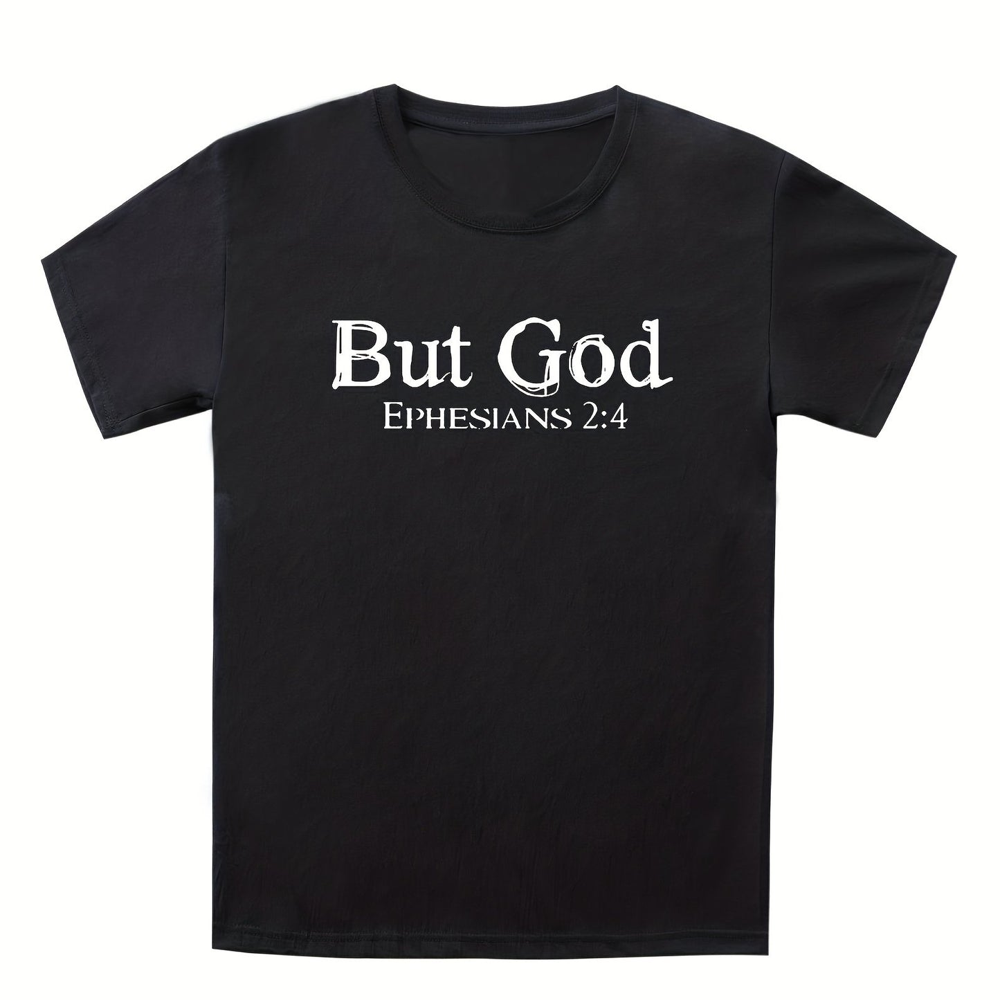 But God  Men's Christian T-shirt claimedbygoddesigns