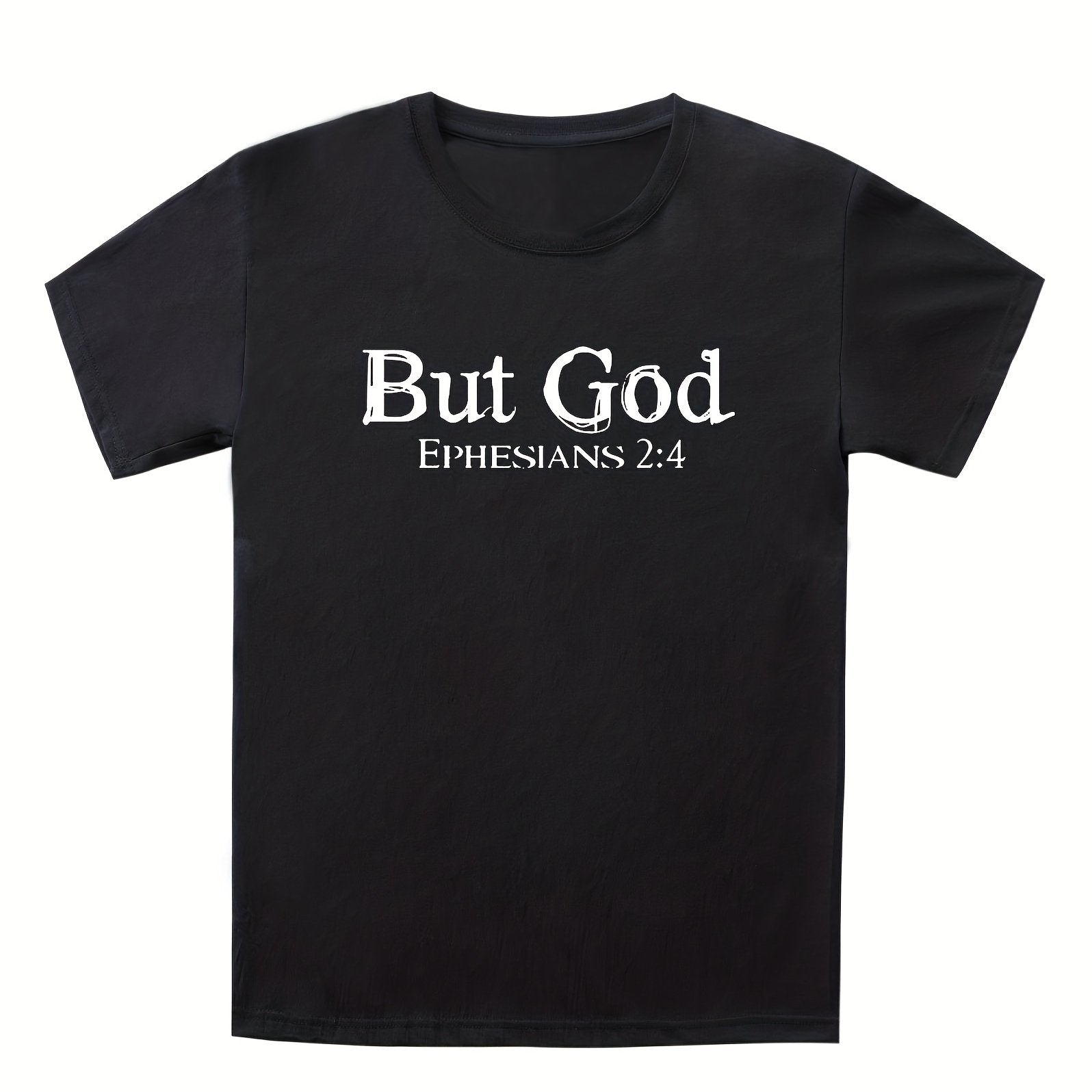 But God  Men's Christian T-shirt claimedbygoddesigns