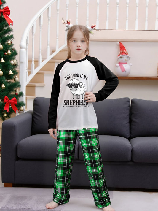 I Need Constant Supervision Youth Christian Plaid Pajamas