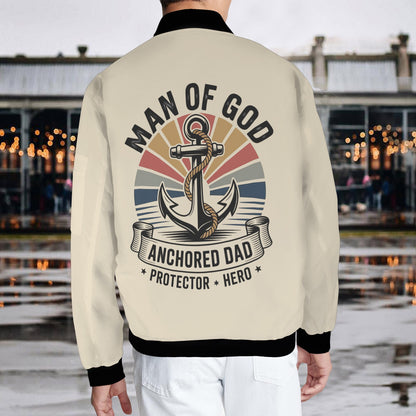 Anchored Dad Men's Christian Bomber Jacket