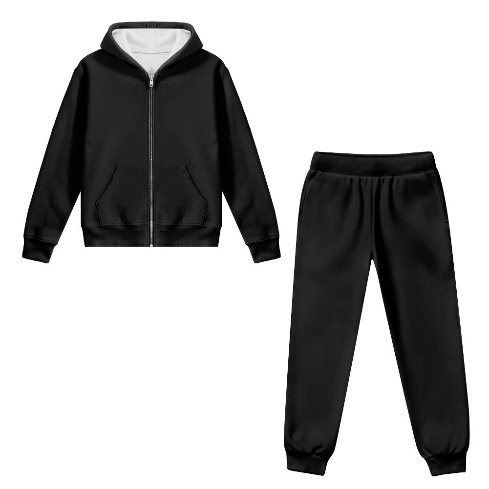 Trust Him And Chill Youth Christian Zippered Sportswear Outfit - ClaimedbyGodDesigns