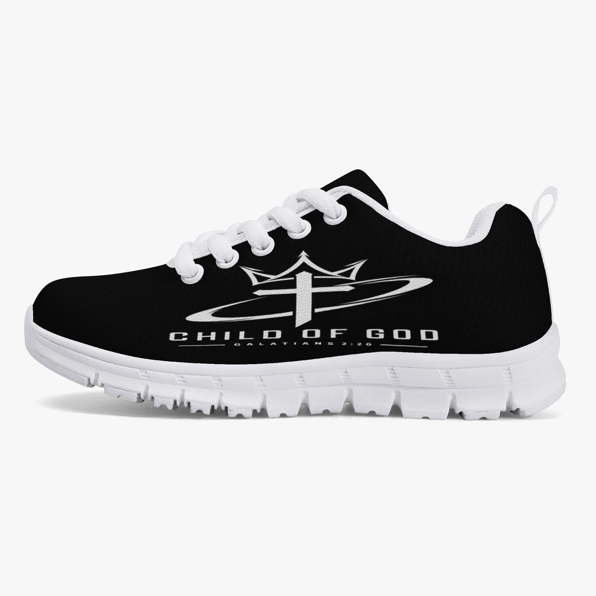 Child of God Galatians 2:20 kids' Christian mesh sneakers