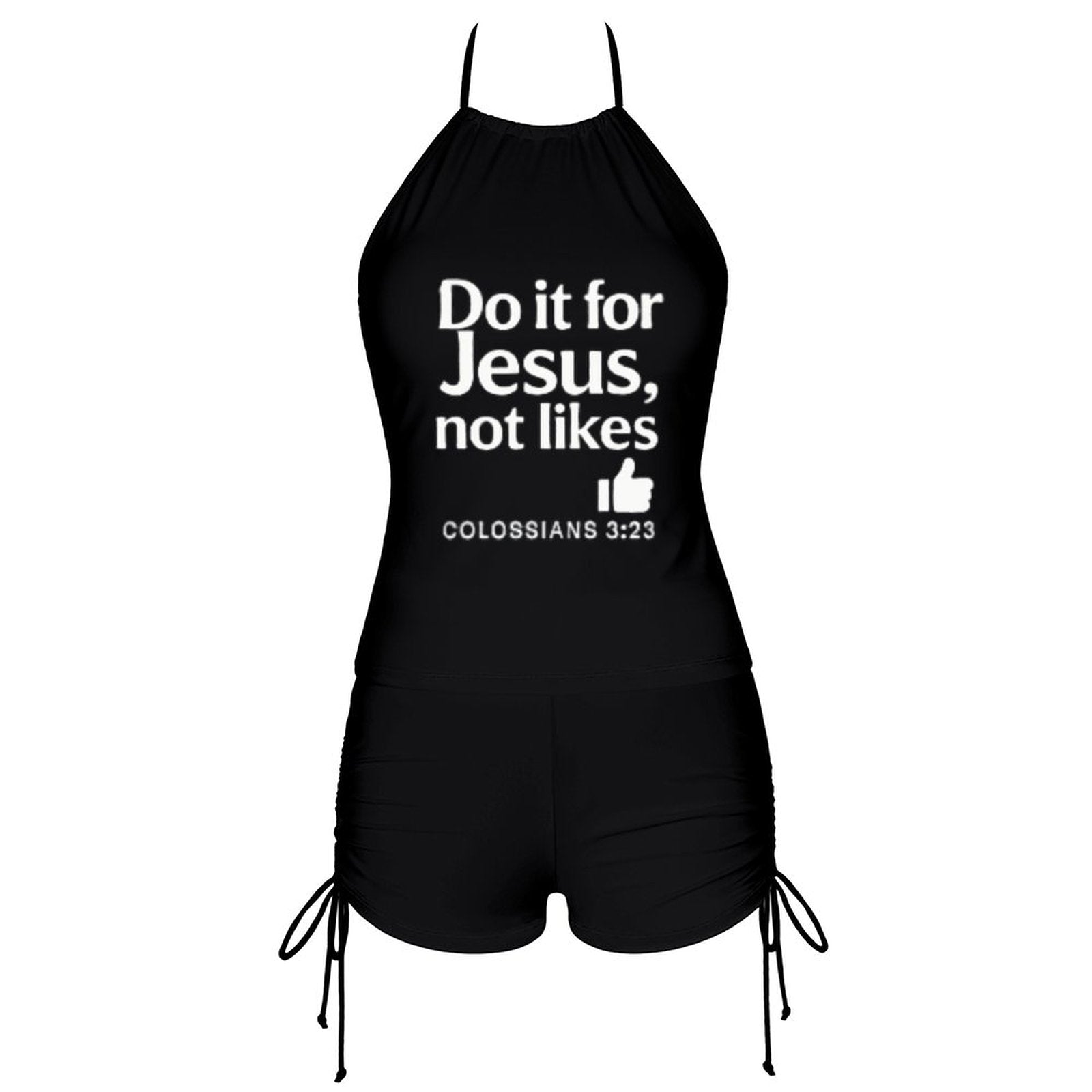 Do It For Him Christian Women's Tankini Swimsuits with Shorts - ClaimedbyGodDesigns
