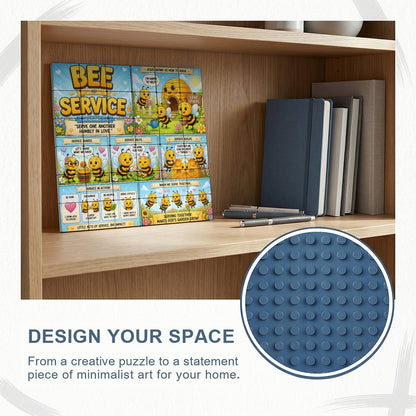 Bee of Service – Building Block Puzzle Ornament - ClaimedbyGodDesigns