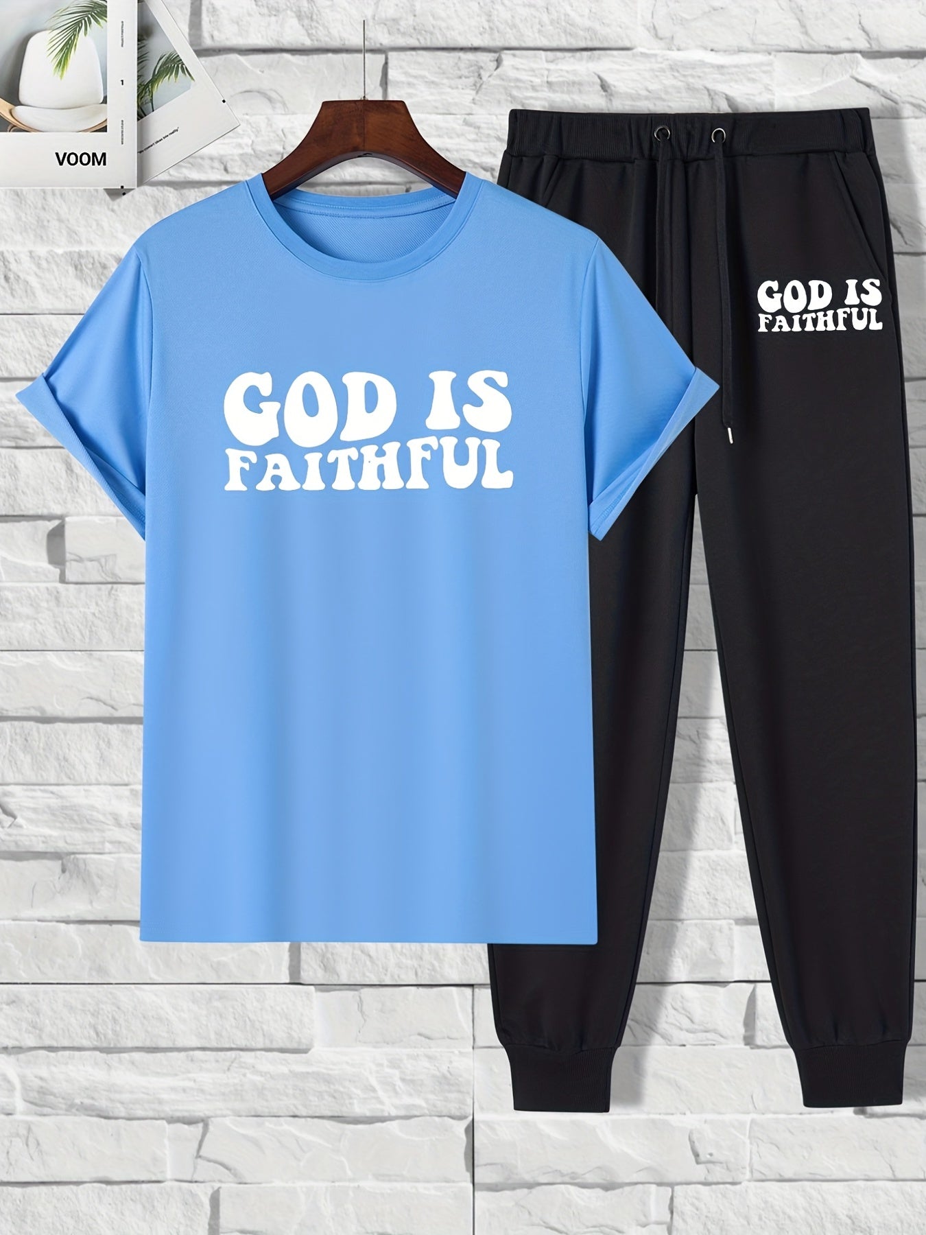 GOD IS FAITHFUL Men's Christian Casual Outfit claimedbygoddesigns