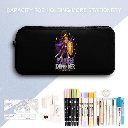 Faith Defender Girl Christian 3 PCS Bag Set (Backpack, Lunch Bag and Pencil Case)