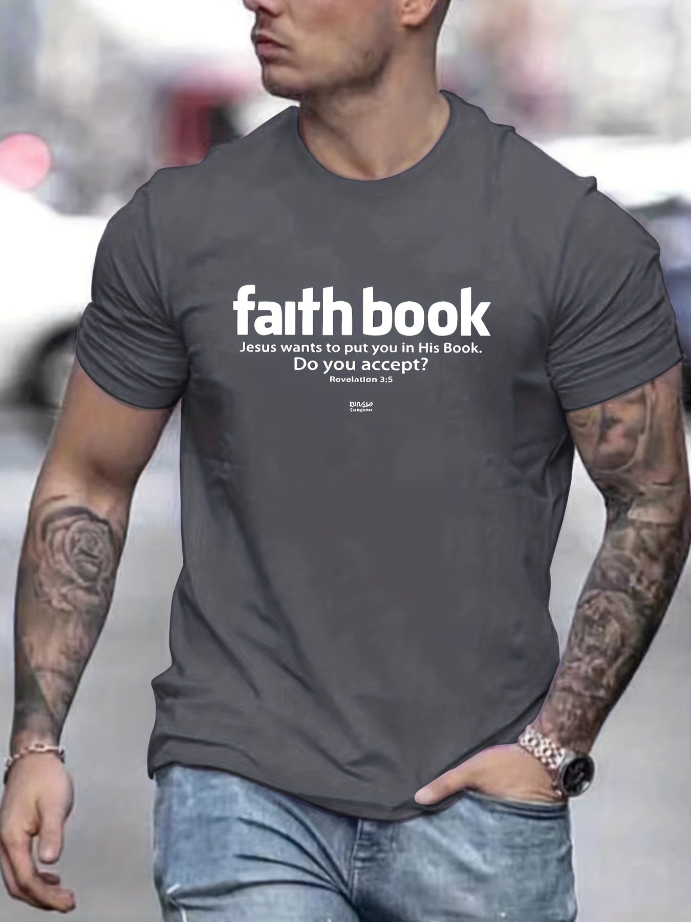 Faith Book: Jesus Wants To Put You In His Book Men's Christian T-shirt claimedbygoddesigns