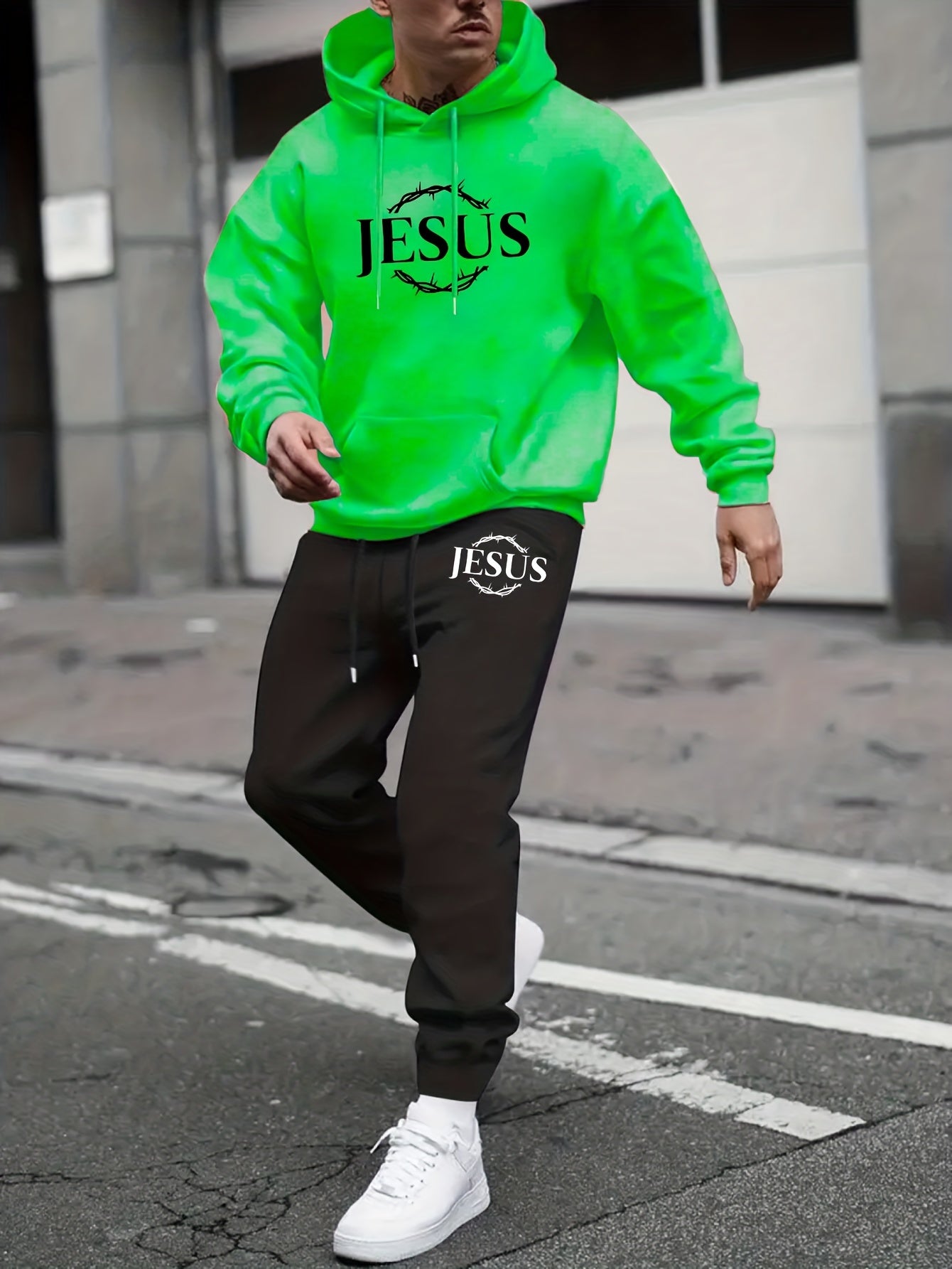 JESUS Men's Christian Casual Outfit claimedbygoddesigns