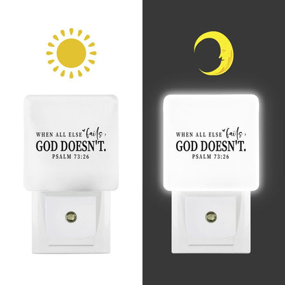 When All Else Fails Christian Night Light For Kids - ClaimedbyGodDesigns