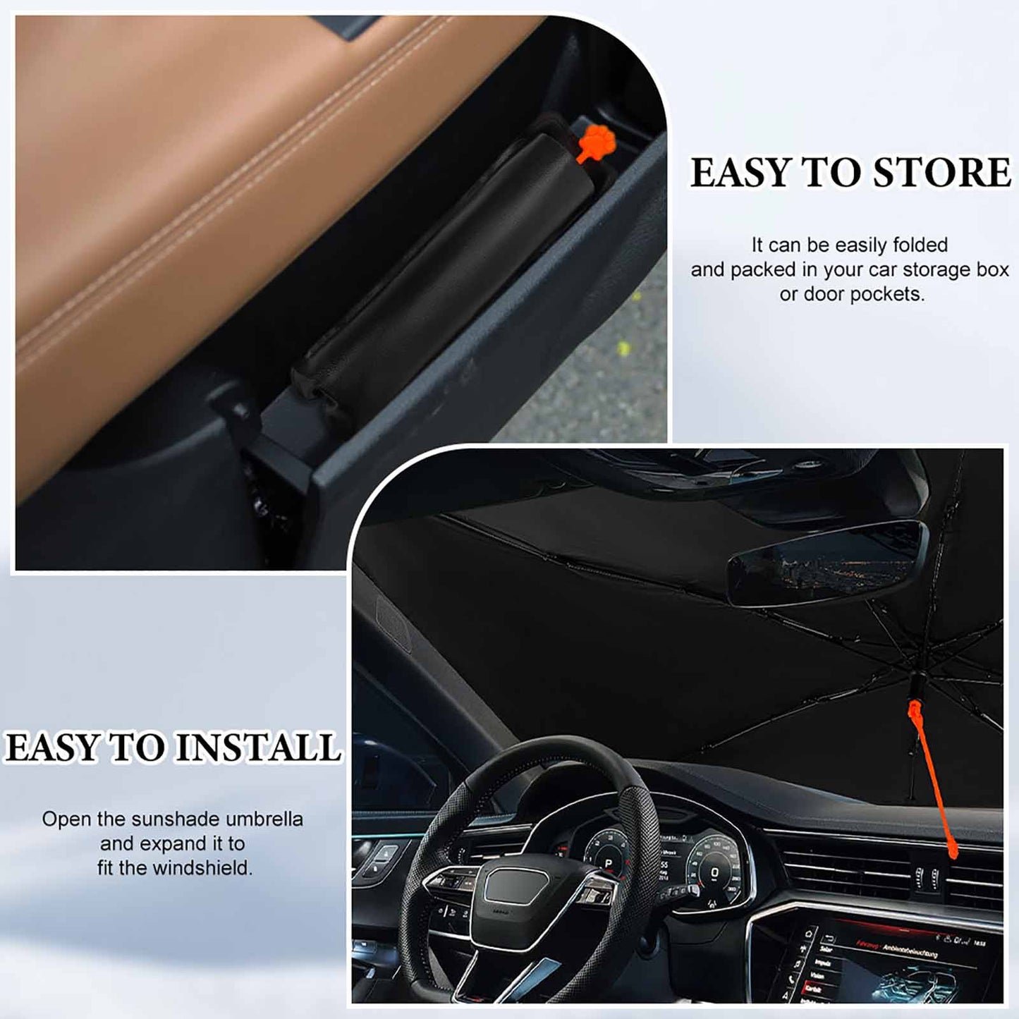 Skinty Saints Clubs Funny Christian Car Sunshade Umbrella