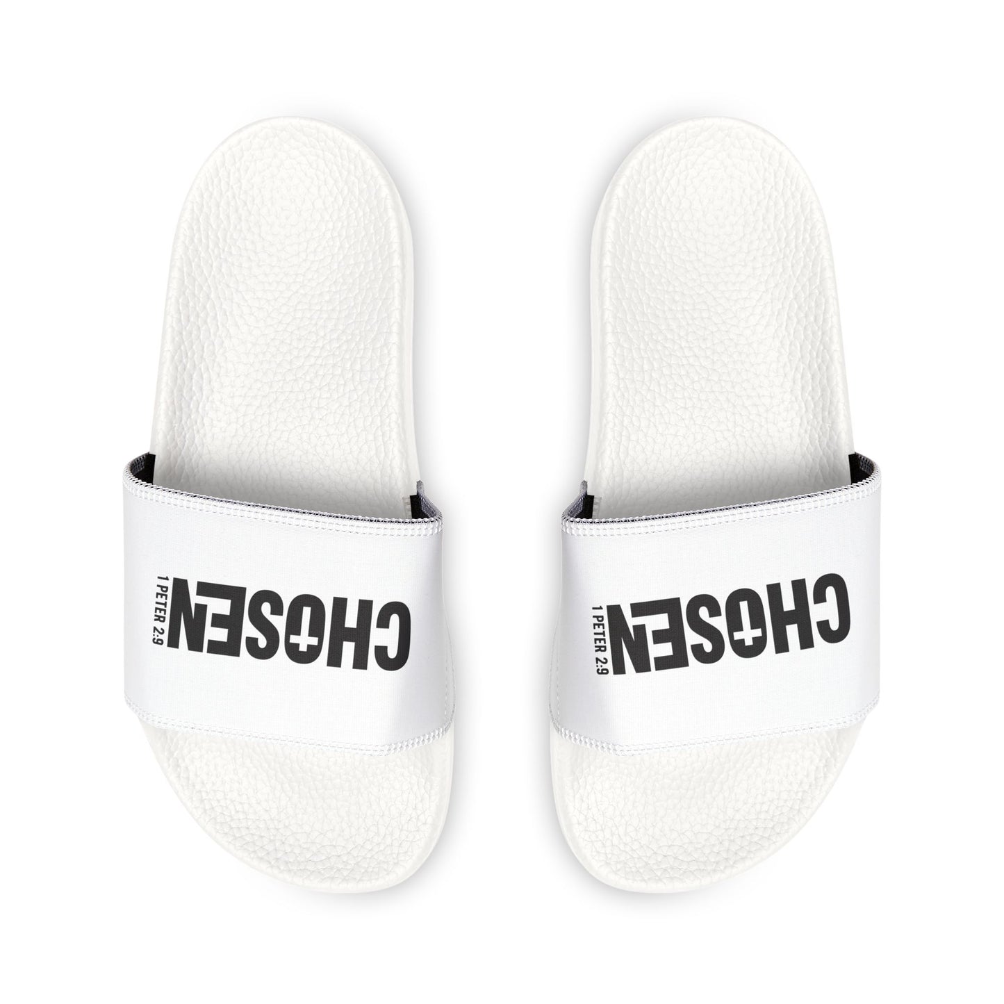 Youth Sandals with 'Chosen' Design, Comfortable Slip - Ons for Kids, Summer Footwear, Beach Sandals, Holiday Gift Ideas, Casual Wear - ClaimedbyGodDesigns