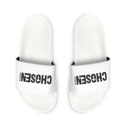 Youth Sandals with 'Chosen' Design, Comfortable Slip - Ons for Kids, Summer Footwear, Beach Sandals, Holiday Gift Ideas, Casual Wear - ClaimedbyGodDesigns