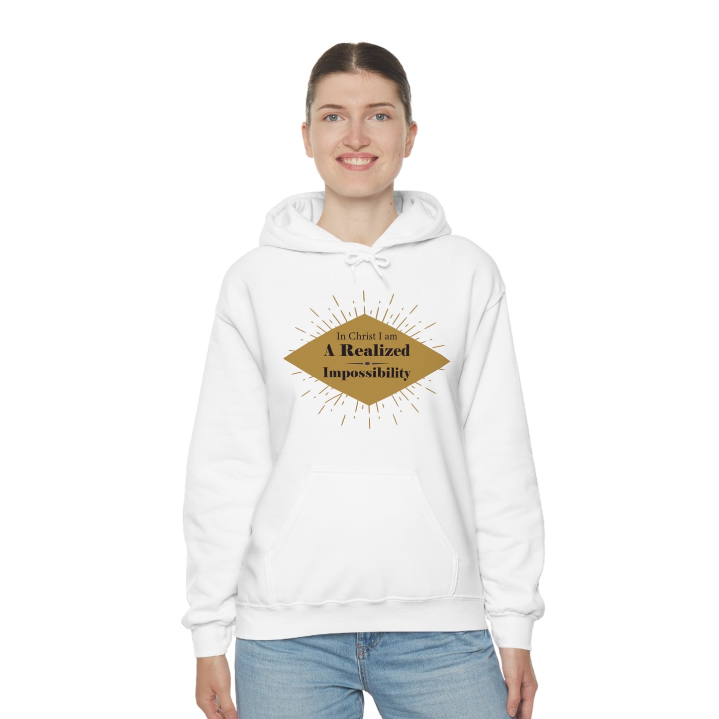 In Christ I Am A Realized Impossibility Unisex Hooded Sweatshirt