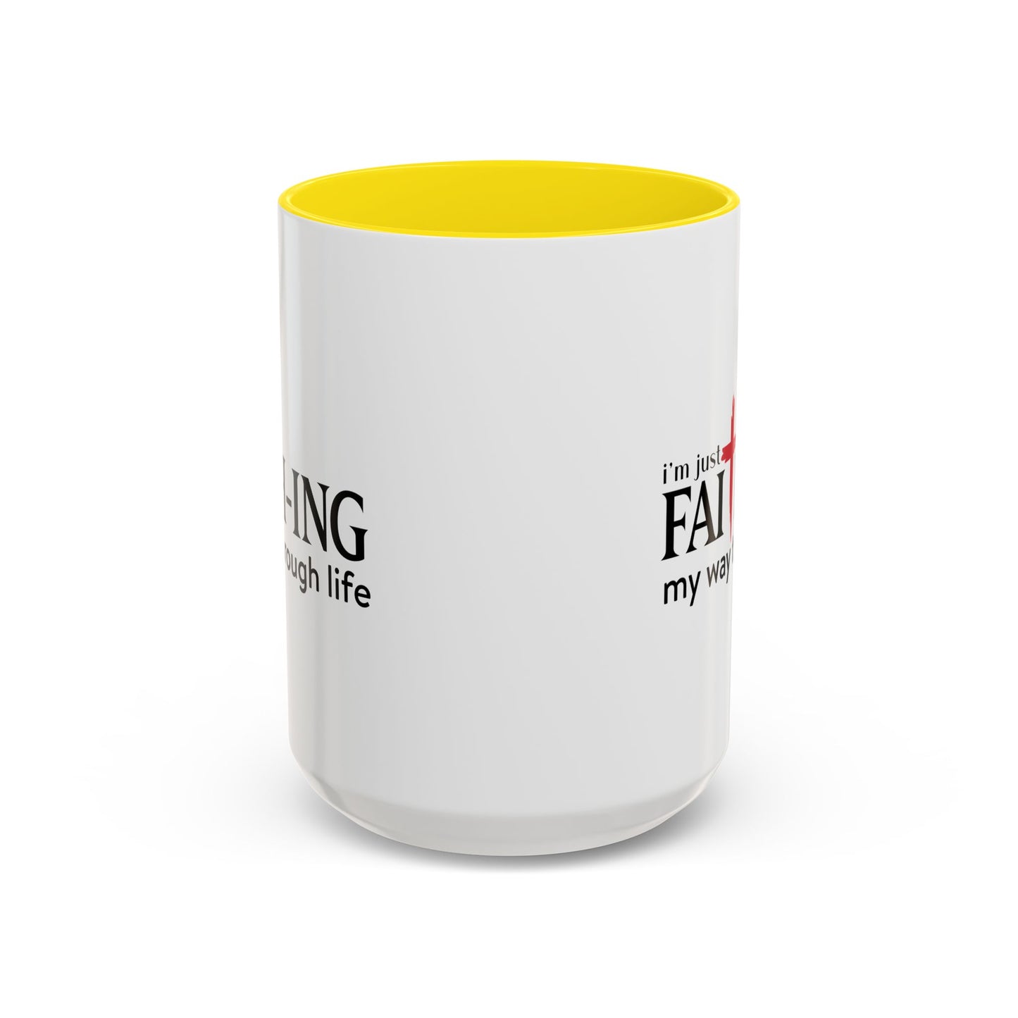 Faith-Inspired Coffee Accent Mug - Motivational Drinkware for Daily Inspiration
