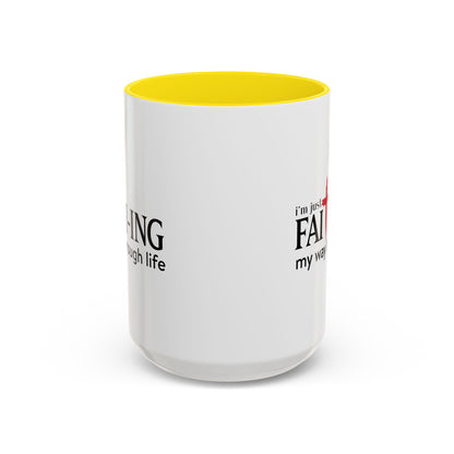 Faith-Inspired Coffee Accent Mug - Motivational Drinkware for Daily Inspiration