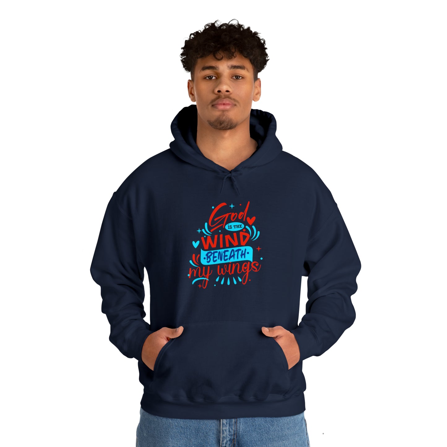 God Is The Wind Beneath My Wings Unisex Hooded Sweatshirt