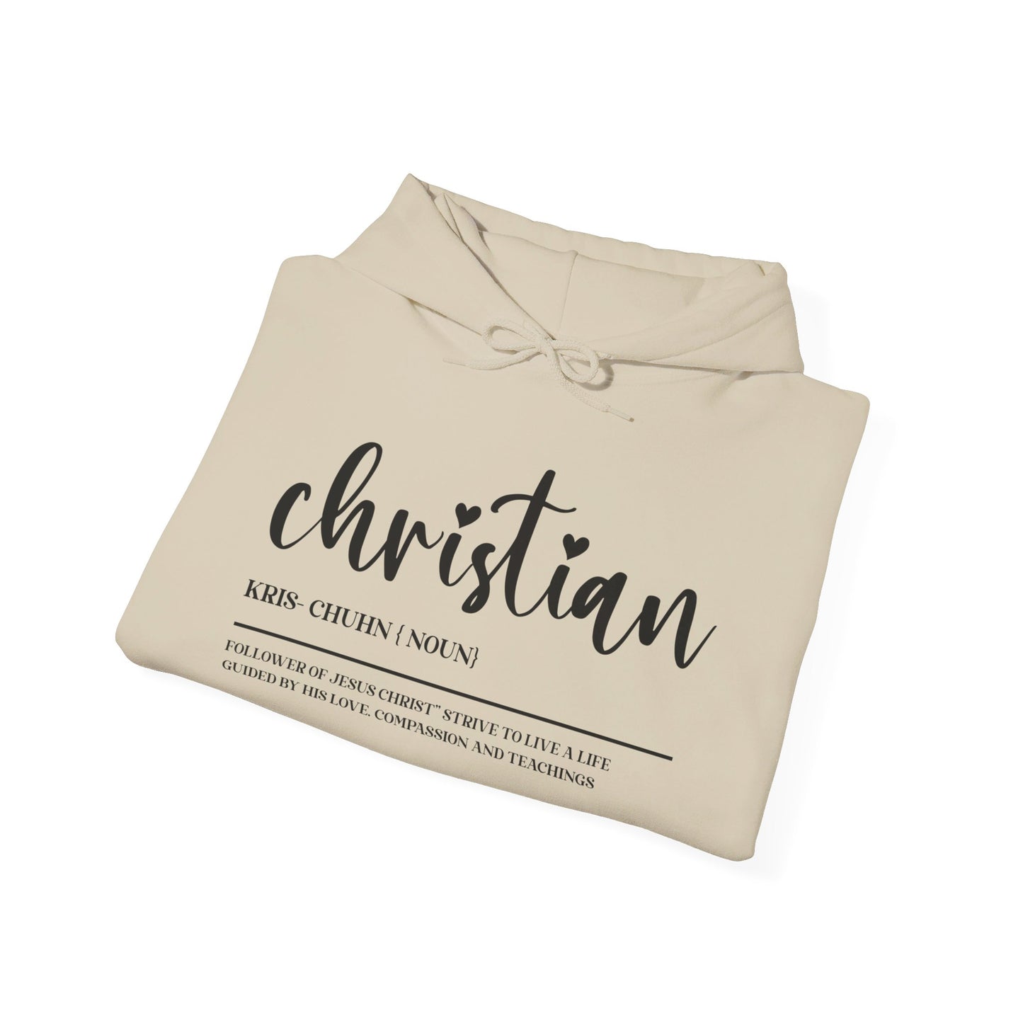 I Am A Christian Follower Of Christ  Unisex Christian Pullover Hooded Sweatshirt