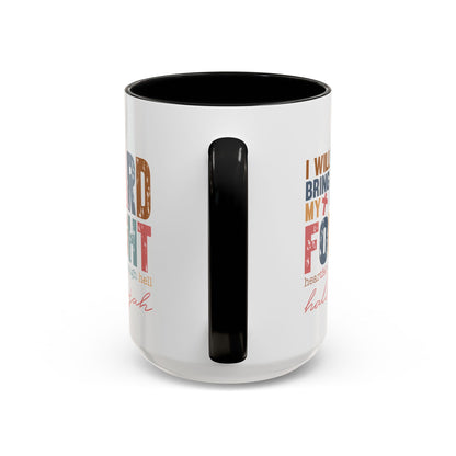 Inspirational Accent Coffee Mug - 'I Will Bring My Hard Fought Hallelujah' - 11oz & 15oz
